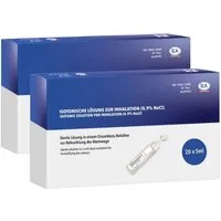 IEA Medical Inhalations-Zusatz isotonische Kochsalzlösung 0,9% NaCl zum inhalieren 40 x 5ml, 40-tlg., steril, konservierungsfrei, für Pollenzeit, Allergie, Alltag & Familie
