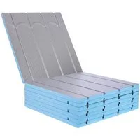 Belvit Fußbodenheizung Platte XPS 500 120×60×2,5 cm – Trockenbau Warmwasser, druckfest, (1-tlg), Systemplatte & Heizrohr, Feuchtraum geeignet, schnelle Reaktionszeit