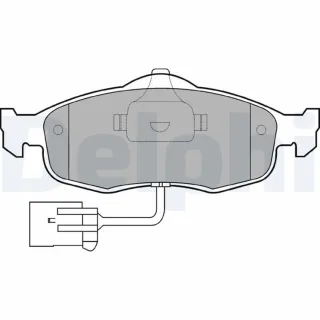Delphi Bremsbel?ge vorne Ford Cougar Mondeo Scorpio Nissan Silvia