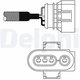 Delphi Lambdasonde vor Katalysator Audi Toyota VW
