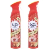 Febreze Textilerfrischer 2x Febreze Lufterfrischer Apfel & Zimt Spray je 185ml entfernt Gerüche