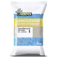 Mr. Gardener Pool Mr. Gardener Quarzfiltersand 25 kg 0,4-0,8 mm Pool Quarzsand