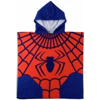 Spiderman Badeponcho Poncho für Kinder 55 × 77 cm 250 gsm schnell trocknend, Polyester