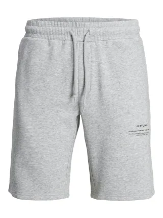 JACK&JONES - JPSTFELIX SWEAT SHORTS GMS light grey melange - Gr. - L
