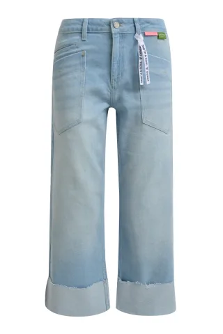 Smith&Soul - Cropped Cuffed Pants light denim - Gr. - 30