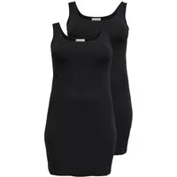 ONLY CARMAKOMA Tanktop CARTIME LONGTANK TOP 2PACK JRS NOOS (Packung, 2-tlg)