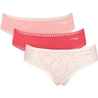 sloggi Hipster GO Crush (3er Pack) mit Spitzendetails, Multipack
