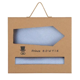 prince bowtie - Set Krawatte+Tuch Micro h-blau - Gr. - OS