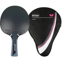 Butterfly Tischtennisschläger 1x Timo Boll Titanium Schläger + Tischtennishülle Drive Case I, Tischtennis Schläger Set Tischtennisset Table Tennis Bat Racket