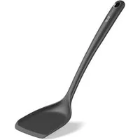 Hoffmann Germany Pfannenschaufel Küchenhelfer Pfannenwender Silikon Edelstahl 35 cm, Edelstahlkern, seitliche Lippen, 200°C, spülmaschinenfest