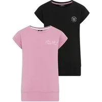 H.I.S T-Shirt 2er Packung Shirts mit modischen Bund für Mädchen (Packung, 2-tlg., 2) Für TEENS. Shirts mit unterschiedlichen Drucke