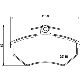Hella Bremsbel?ge vorne VW Corrado Passat Scirocco