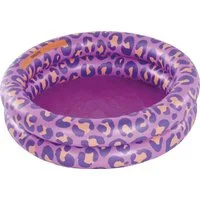 Swim Essentials Pool Swimming Pool 60 cm Leopard Lila 60 x 17 cm, Swimmingpool Planschbecken