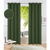 OTTO home Vorhang Parry (2 St), Ösen, blickdicht, Polyester, 2-er Set, blickdicht, monochrom, basic