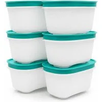 TUPPERWARE Frischhaltedose Gefrier Behälter 170 ml weiß minze (6)