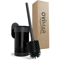 ovimar WC-Reinigungsbürste, (1-tlg), aus Edelstahl in Schwarz zur Zum Kleben
