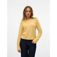 Vero Moda Rundhalspullover VMDOFFY LS O-NECK BLOUSE GA NOOS Materialmix, regular fit
