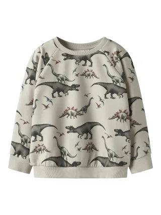NAME IT - NMMBERTIL LS NREG SWEAT BRU Pumice Stone - Gr. - 110