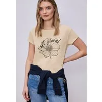 STREET ONE Rundhalsshirt Sommershirt mit floralem Artwork