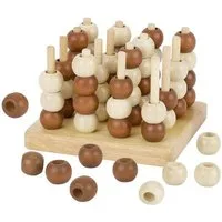 Gollnest & Kiesel Spiel Goki HS058 - 3-D Spiel Tic Tac Toe, Holz