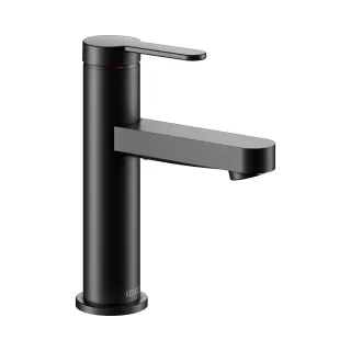 Keuco IXMO Flat Black Selection Einhebel-Waschtischmischer 100, ohne Ablaufgarnitur, schwarz matt 59502373100