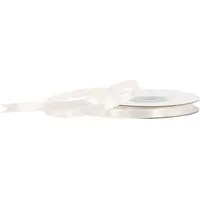 Creativery Satinband, Satinband 6mm x 25m Rolle Ivory / Elfenbein