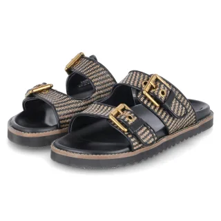 Mexx Pantoletten REILLY PENNY  Schwarz - Gr. 37 -  Synthetik Material