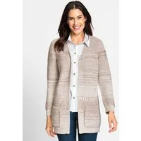 Witt Strickjacke Strickjacke Langarm Mustermix gestrickt