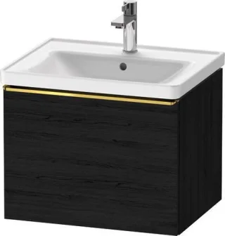 Duravit D-Neo Waschtischunterbau wandhängend Eiche Schwarz Matt 584x452x440 mm - DE4249034160000 DE4249034160000