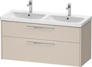 Duravit D-Code Waschtischunterschrank wandhängend Schubk. 2, für Doppelwaschtisch  DC4674010910000