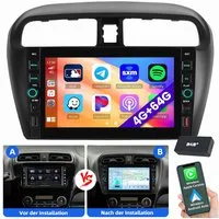 ESSGOO Für Mitsubishi Mirage Space Star Android 15 Navi Carplay Autoradio (RDS, Digitalradio (DAB), FM, AM)