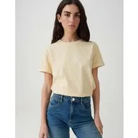 OPUS T-Shirt Serz Regular aus Organic Cotton lockerer Schnitt, mit Herzstickerei