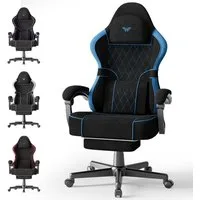 Huracan Gaming-Stuhl Gamer Chair mit verstellbare Kopfstütze und Lendenkissen,Ergonomisch