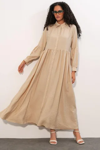 Lässiges Maxi-Hemdkleid