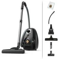 Rowenta Bodenstaubsauger Green Force Effitech, Staubsauger mit Beutel, großer Aktionsradius, 400 W, mit Beutel, Aus recyceltem Kunststoff, starke Saugleistung, RO6189