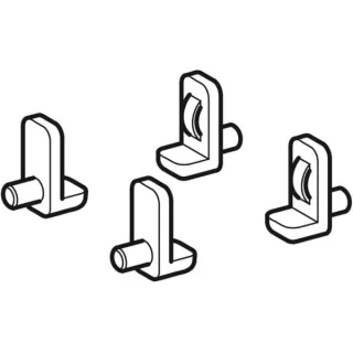 Geberit Glasbodenträger, 4 St., Renova Plan, Seiten-/Hoch- u. Hängeschrank, 595286000 595286000