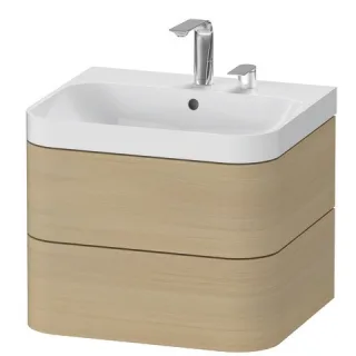 Duravit Happy D.2 Plus c-shaped Set wandhängend Mediterrane Eiche Matt 575x490x480 mm - HP4345E7171 HP4345E7171