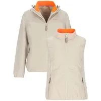 Baumfuchs Funktionsjacke 50915 Damen Jacke 2-in-1 - Jacke mit Kapuze und Steppweste mit Stehkragen