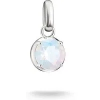 THOMAS SABO Charm-Einhänger Birthstone/Geburtsstein Charm - Connect, mit Zirkonia (synth) oder Glas-Keramik Stein oder Türkis-Imitat