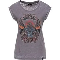 QueenKerosin Print-Shirt Wild & Free (1-tlg) im Vintage-Look