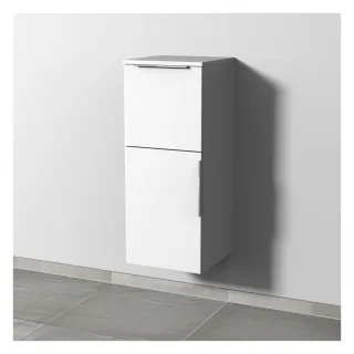 Sanipa 3way Mittelschrank mit 1 Tür und 1 Auszug, Weiß-Soft, UM12643 UM12643