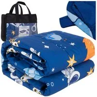 ISO TRADE Gewichtsdecke Kinder-Gewichsdecke 4 kg 100x150 cm, Füllung: Glasperlen, Bezug: Polyester, hypoallergene, geräuschlose Füllung, sanften Druck ohne Verrutschen
