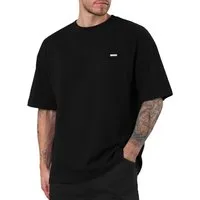 Smilodox T-Shirt Cedrik, Oversize Shirt aus 100% Baumwolle, Weiches Material, Modern Metallabel Baumwollshirt Kurzarmshirt moderne Details Freizeitshirt