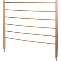 UNUS GARDEN Spalier Rankhilfe Garten aus Holz, Wetterfeste Pflanzenstütze, 100 cm hoch, Naturfarben, aus Holz, Kletterhilfe, Rankhilfe für Gurken, Tomaten