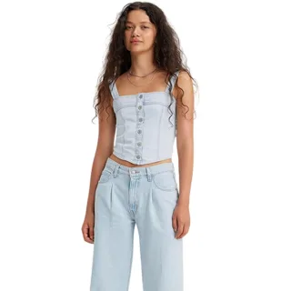 Levis - "Drea Cool Poole 2" Ärmelloses Oberteil für Damen, gewebter Stoff (Hellblau)