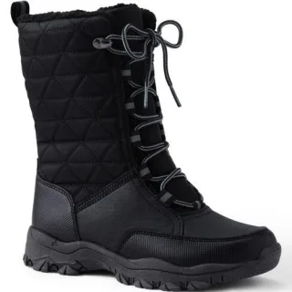 Schneestiefel SQUALL, Damen,  Schwarz, Gummi/Polyurethan, by Lands' End