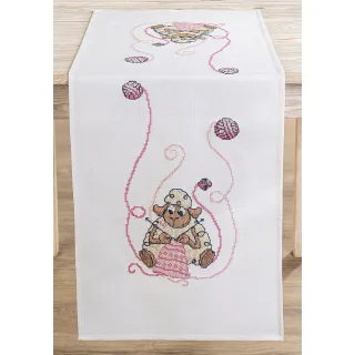 Stickläufer "Strick-Schaf"