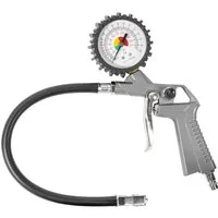Güde Druckluftgeräte-Set Güde Reifenfüller (Manometer, 0 - 12 bar Michelin-Metall-Ventilstecker
