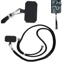 Traumhuelle Handykette Universal HandyKETTE HandyBAND zum Umhängen Kette Band schwarz, verstellbar für Handy Hülle Schutzhülle Case Cover Handytasche Etui