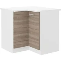 Küchen-Preisbombe Eckunterschrank 89x89 cm Küche Dave Eiche Sonoma Trüffel Küchenzeile Einbauküche